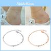 Women Ankle Zirconia Simple Fashion Jewelry Versatile Accessory Girl Chain Gifts