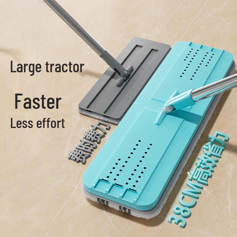 MARYYA Hands-Free Flat Mop with Bucket for Small Spaces