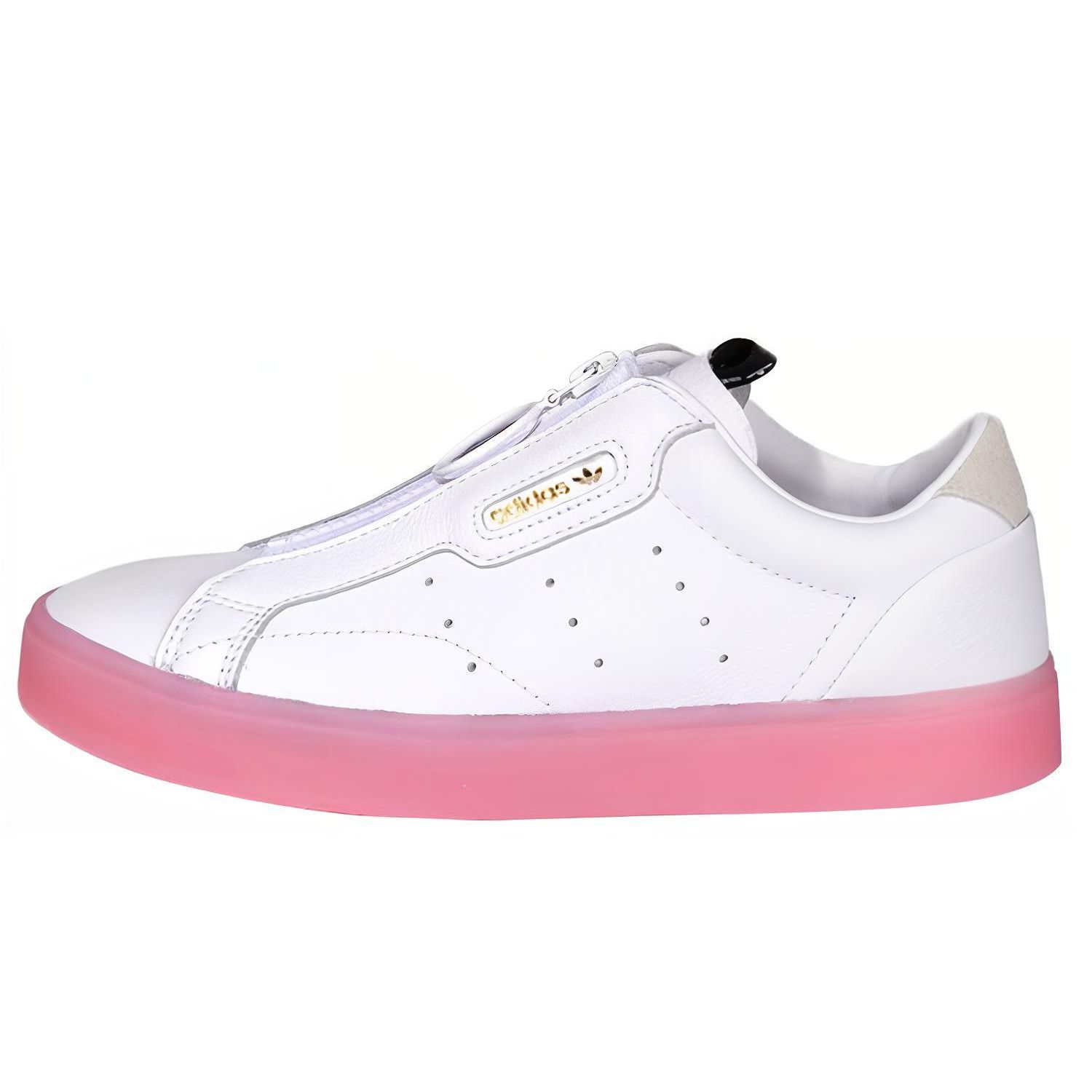

Adidas Originals Sleek Z Minimalist Casual Slip-Resistant Lightweight Low-Top Skate Shoes Women Sneakers White Pink EF0776 36⅔