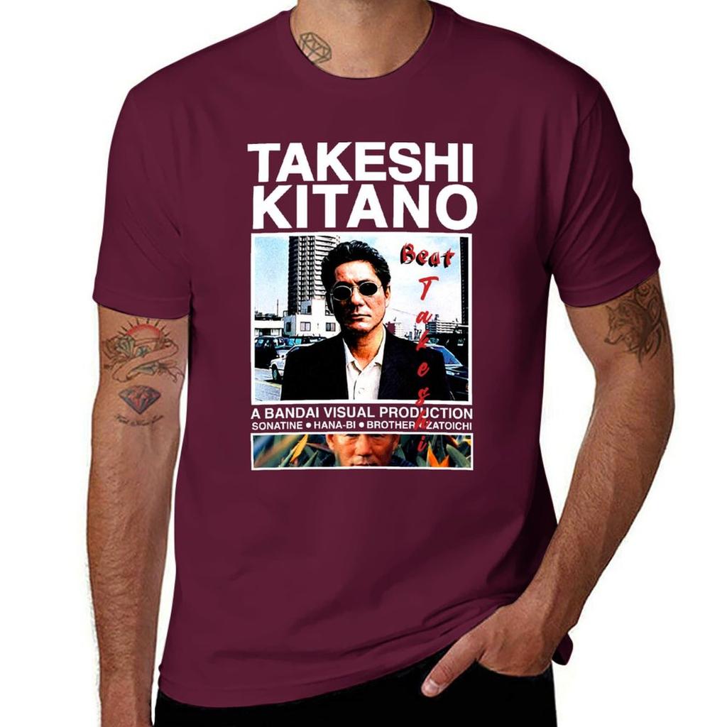 Takeshi Kitano Tshirt Quickdrying Sublime Mens Graphic Tshirts Funny