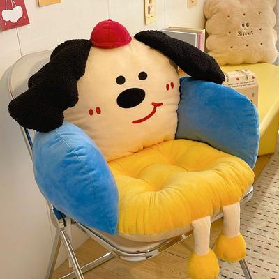 Cute Cartoon Seat Cushion with Half Surround Waist Protection Dormitory Office Backrest Cushion Children's Winter Thick Cushion