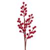 Artificial Red Berry Stem Branch Dark Red 48cm Faux Holly Berry Pick for Xmas Holiday Home Decor Vase Arrangement
