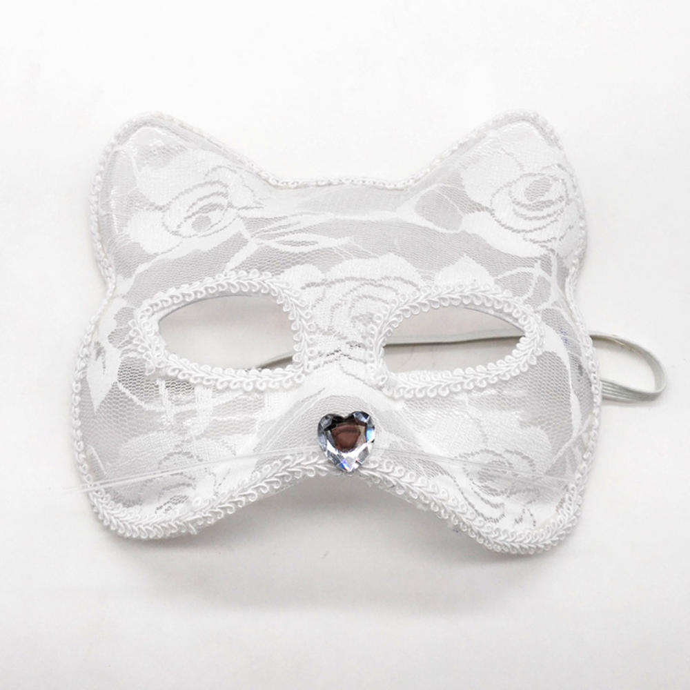 Plush Fox Cat Mask Trendy Animal Half Face Masks Costumes Prop for Halloween Christmas Masquerade Party Cosplay Props
