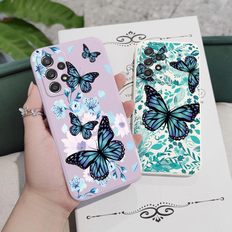 Coque Papillon Aurore Pour Samsung A56 A54 A36 A34 A26 A24 A14 A73 A53 A33 A23 A13 A17 A16 A07 A06 A52 A72 A32 A15 A25 A35 A55 5G