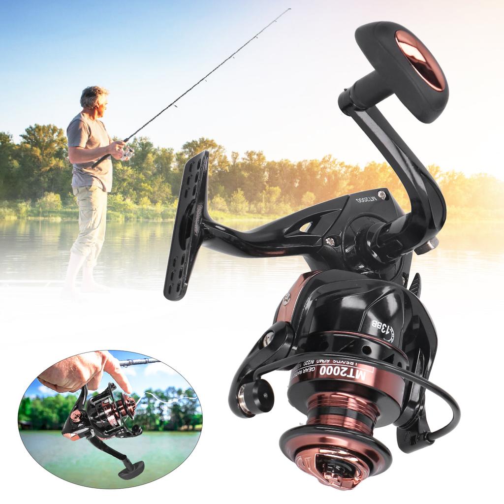 MT Fishing Spinning Reel Stainless Steel Bearing Left Right Handle Fishing WheelMT2000