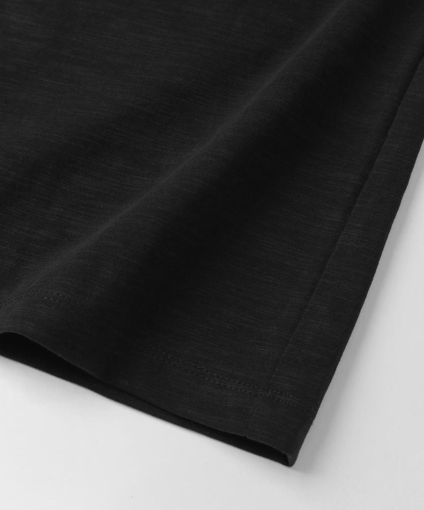 INDUST Low-Cut Cotton Slub Long Sleeve (Black)