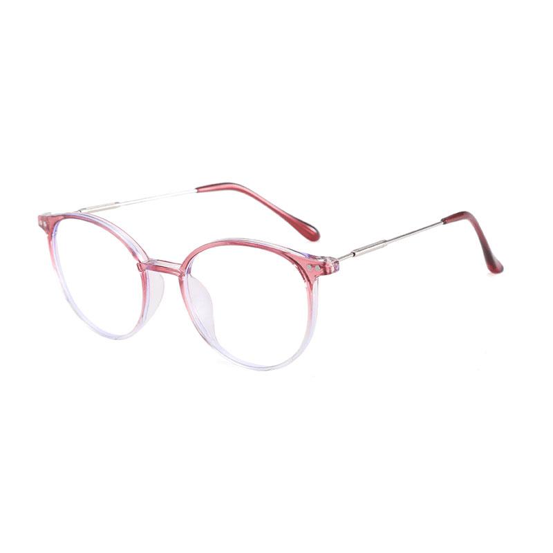 High Quality Round Metal Glasses Women Men Exquisite Simple Eyewear At Home Shopping Female Male Blue Light Blocking Glasses