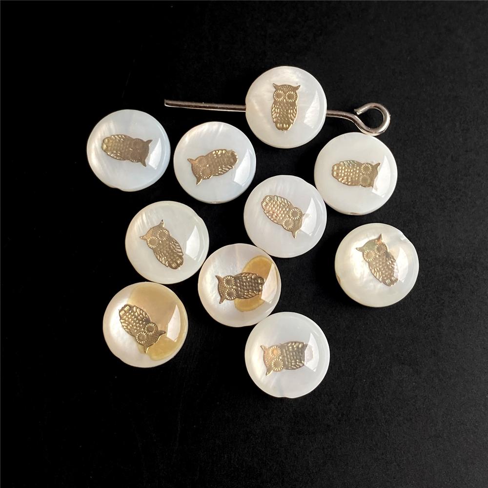 Shell Bronzing Moon Star Hearts Bead Charm Round White Freshwater Pearl of Shell Bead for Jewelry Making Diy Necklace Accessory