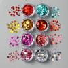 Nail Art Sequins Ins Romantic Valentine's Day 8 Bottles Of Mixed Size Love Laser Nail Sequins