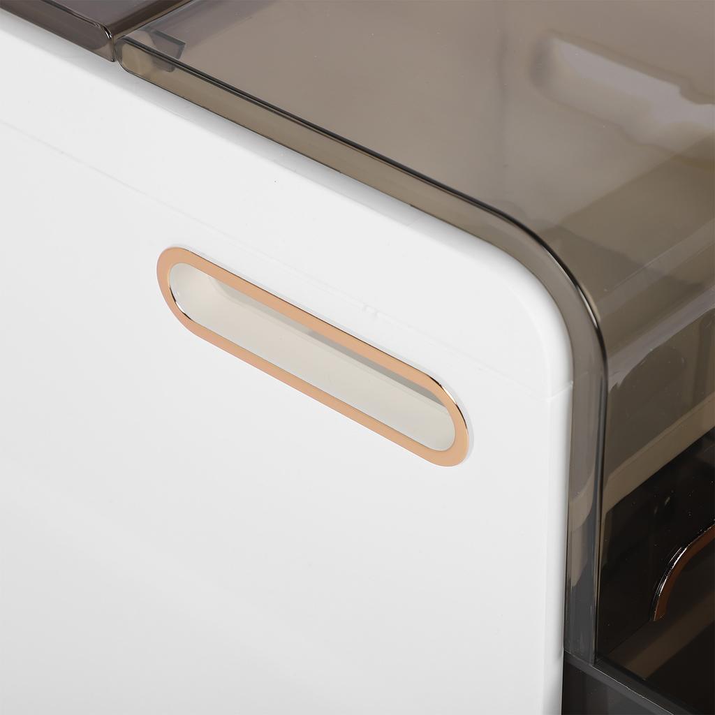 Slim Bathroom Storage Cabinet Plastic Narrow Bathroom Storage Space Saving Floor Organizer Side Unit