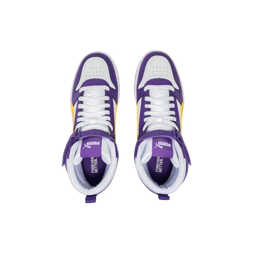 Puma Rebound Mid Casual Sneakers Purple White Unisex 385839-04