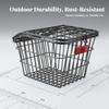 Cycle Rear Cargo Rack with Wire Basket | Metal Construction, RustResistant, Bike