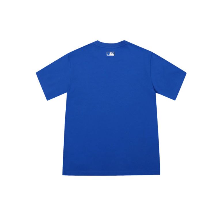 MLB Los Angeles Dodgers Logo Print Crew Neck Short Sleeve T-Shirt Unisex T-Shirt Blue 31TS01131-07U
