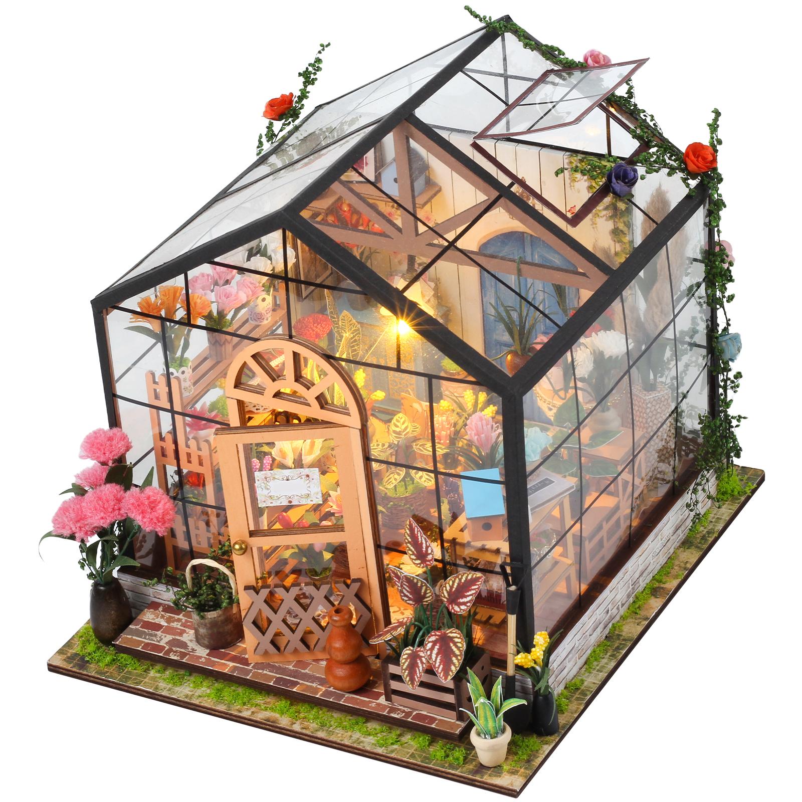 

Набор для самостоятельного изготовления миниатюрного домика со светодиодной подсветкой, креативная модель кукольного домика с мебелью, 3D миниатюрный кукольный домик для взрослых, подарки ручной работы