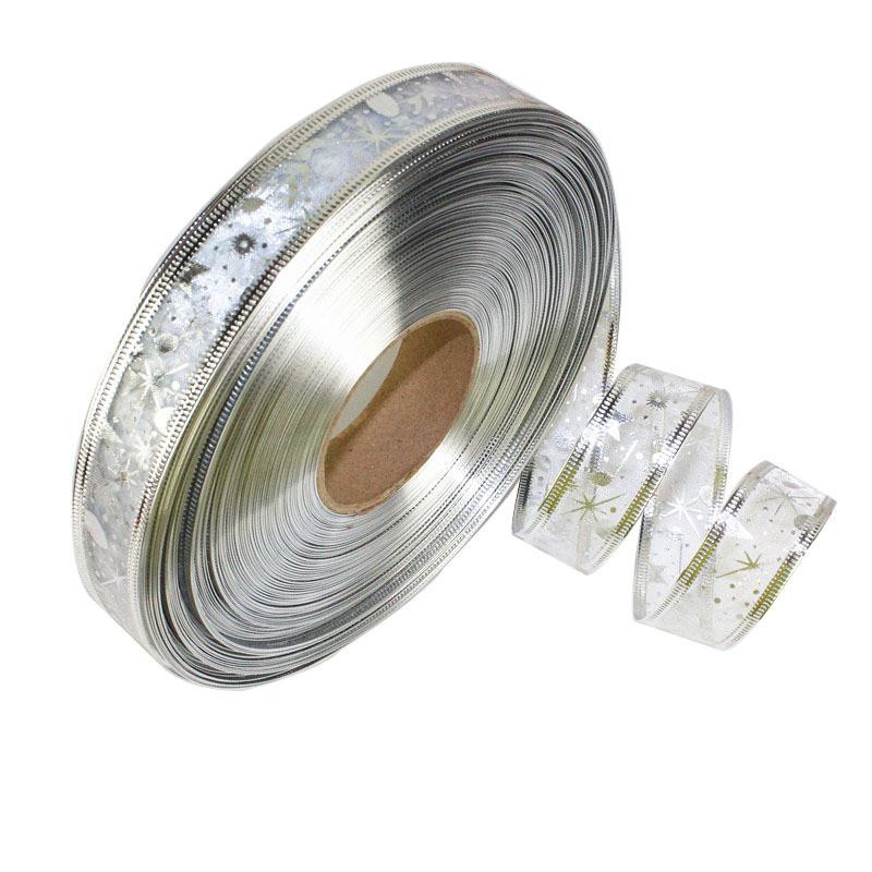 Versatile 100 Yard 2.5cm Wide Shimmering Ribbon In Red Blue Silver Gold Perfect For Holidays