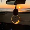 Bulb Car Charm Creative Car Hanging Light with Motion Sensor Rechargeable Retro Rearview Mirror Decoration Warm Glow Ambient Light for Night Driving