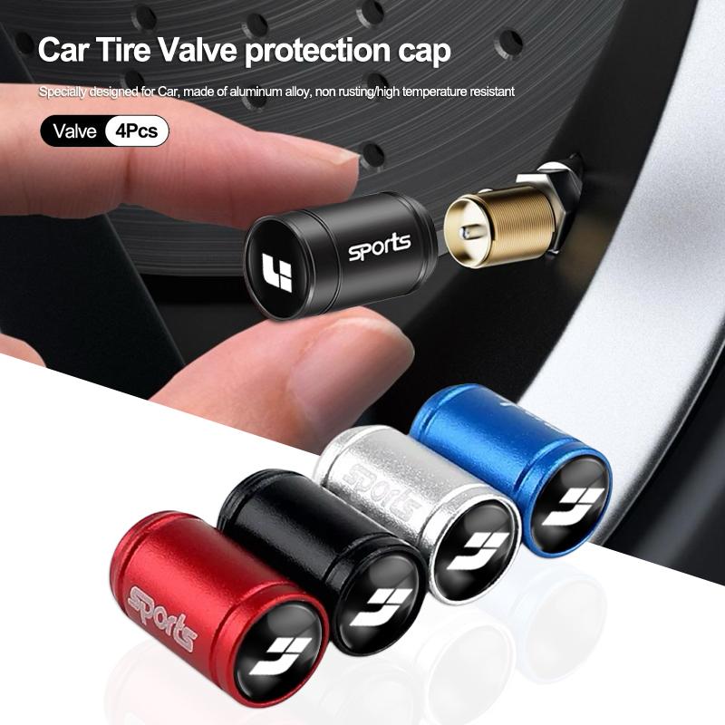 4Pcs Metal Tire Valve Caps Car Dust Proof Cap Accessories For LiXiang L6 L7 L8 L9 MEGA