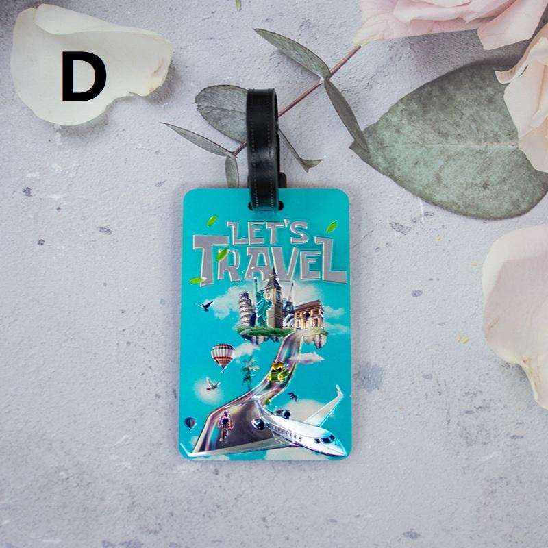 Travel Luggage Label Abs Luggage Tag Creativity Suitcase Id Address Holder Baggage Portable Baggage Boarding Accessory