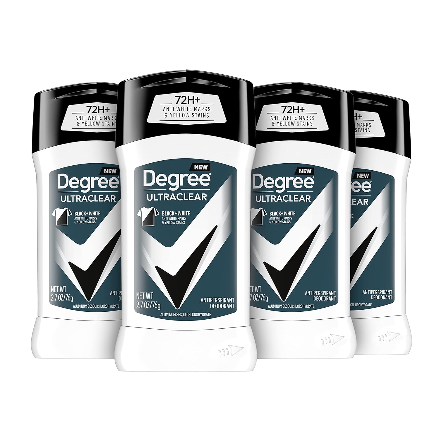 

Degree Ultra Clear мужской дезодорант пятно 79,8 мл 4 шт черный/белый