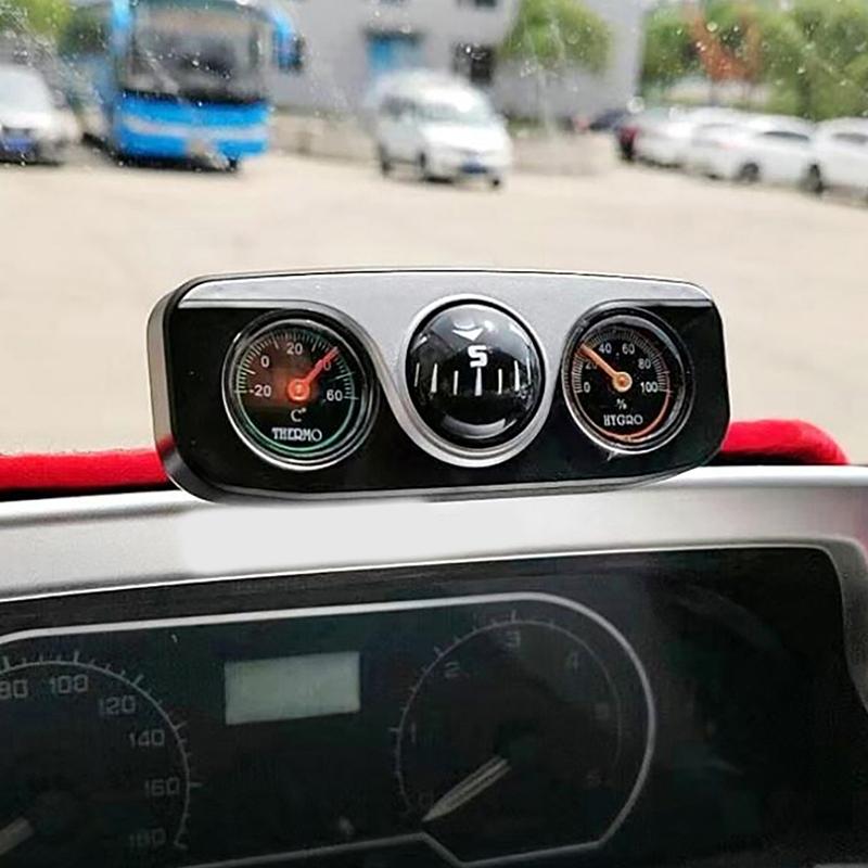 Průvodce 3 v 1, Kulička, Ozdoby, Dekorace pro Auto, Loď, Vozidla, Kompas, Teploměr, Vlhkoměr, Interiérové Doplňky