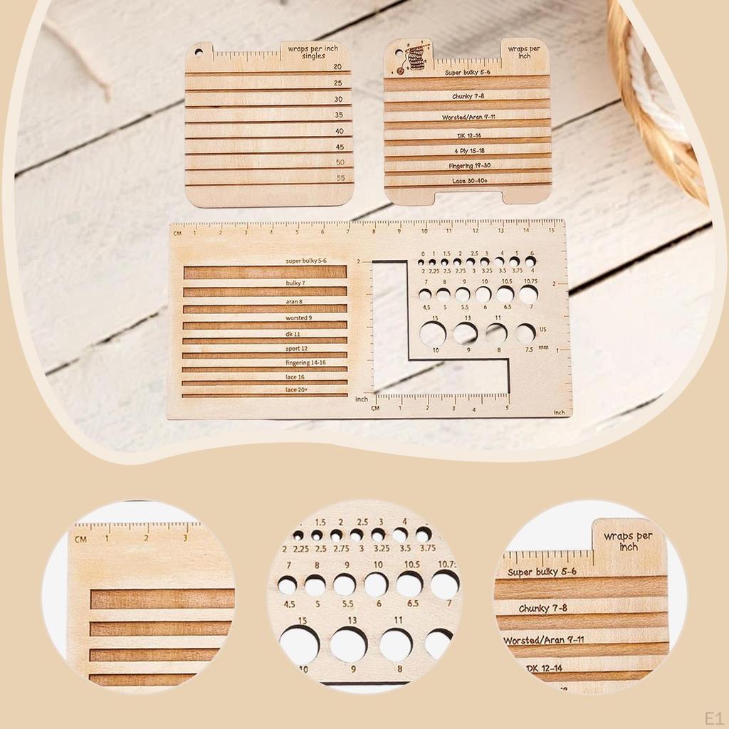 Strickmaschenprobe Lineal Zubehör, Praktische Häkelwerkzeuge für Café, Zuhause,