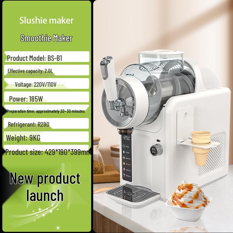 Automatic Snow Melter Ice Cream & Slush Maker for Summer Drinks with Self-Cleaning
