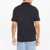 Puma Color Block Trim Logo Print Half Zip Short Sleeve Polo Shirt Men tops Black 533747-01