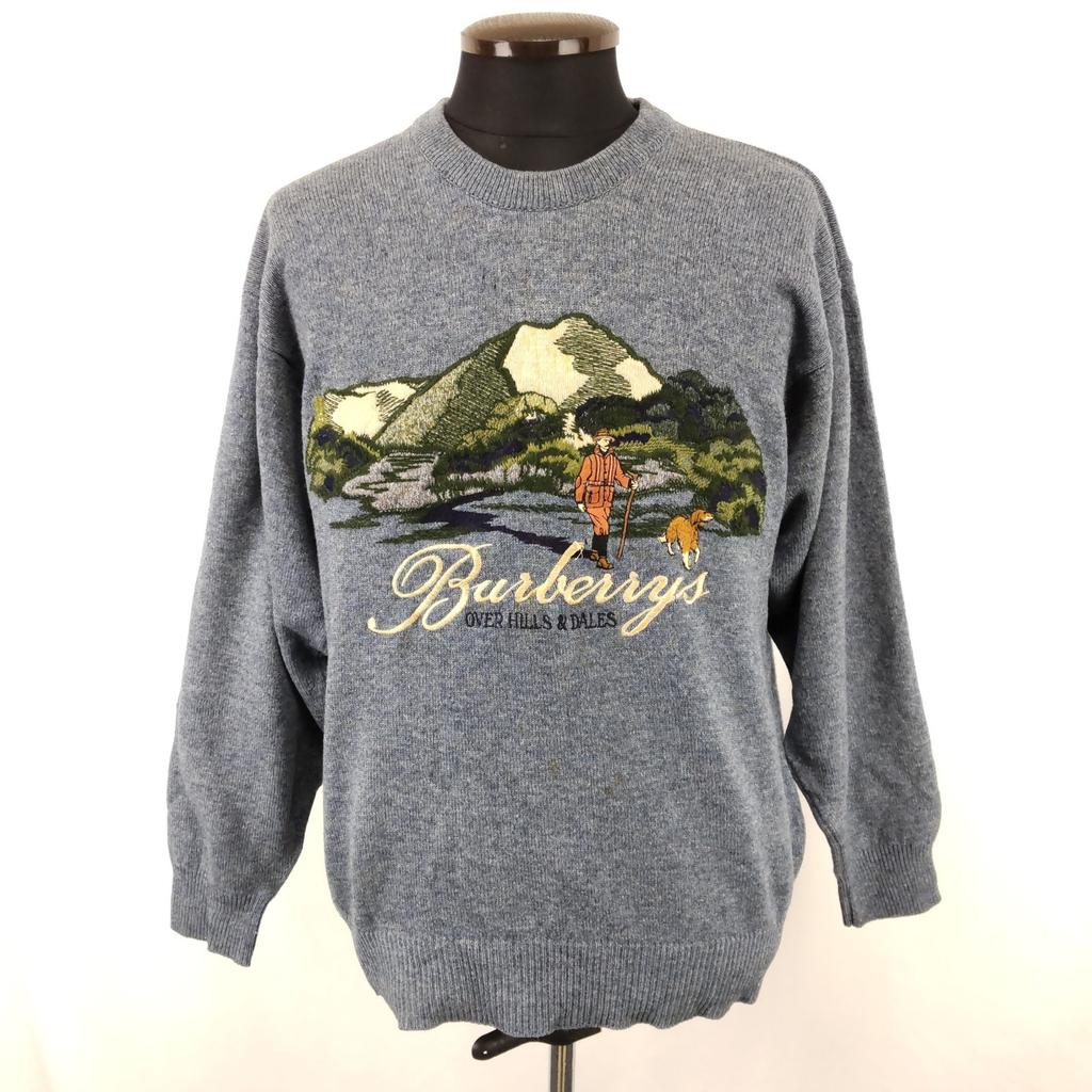 Pull à manches longues Burberrys d'occasion en laine pour homme