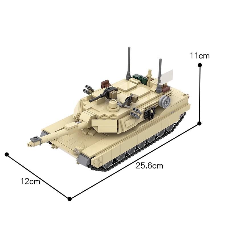 Building Block Compatible 36237 Building Block Set American Tank Abrams Mosaic Creative Toy