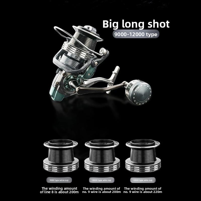 Upgraded Long-distance Casting Anchor Fishing Reel Snake-shaped All Metal Fishing Wheel 4.0:1/5.2:1 Cast Wheel Anchor Fish Spinning Wheel Lure Reel