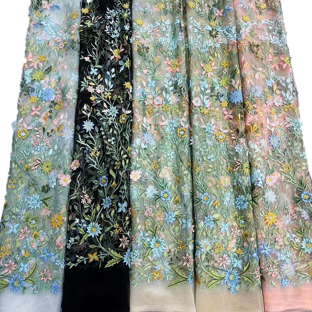 

Модная вышитая ткань белого/черного/бежевого/абрикосового цвета белый