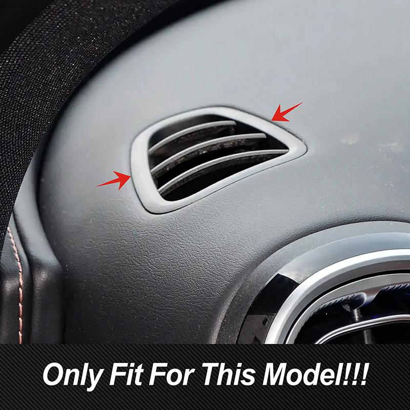 For Mercedes Benz GLC X254  Dashboard Side Air Condition Vent Outlet Frame Cover Trim Carbon Color Interior Car Accessories