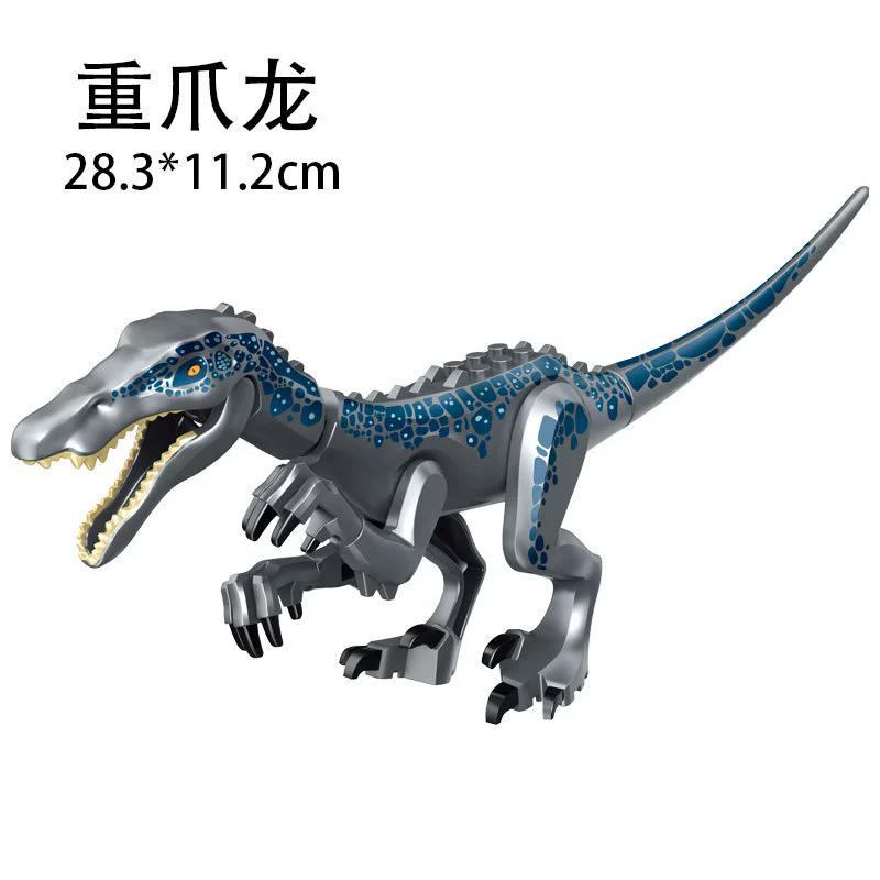 Children Simulation Dinosaurs World Velociraptor Raptor Building Blocks Tyrannosaurus Assemble Model Puzzle Montessori Boy Gift