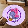 1pc Ant Honey Round Chair mat Area Rug - Non-Slip, Floor Mat for Office, Bedroom, home decor Christmas Gift p0811195