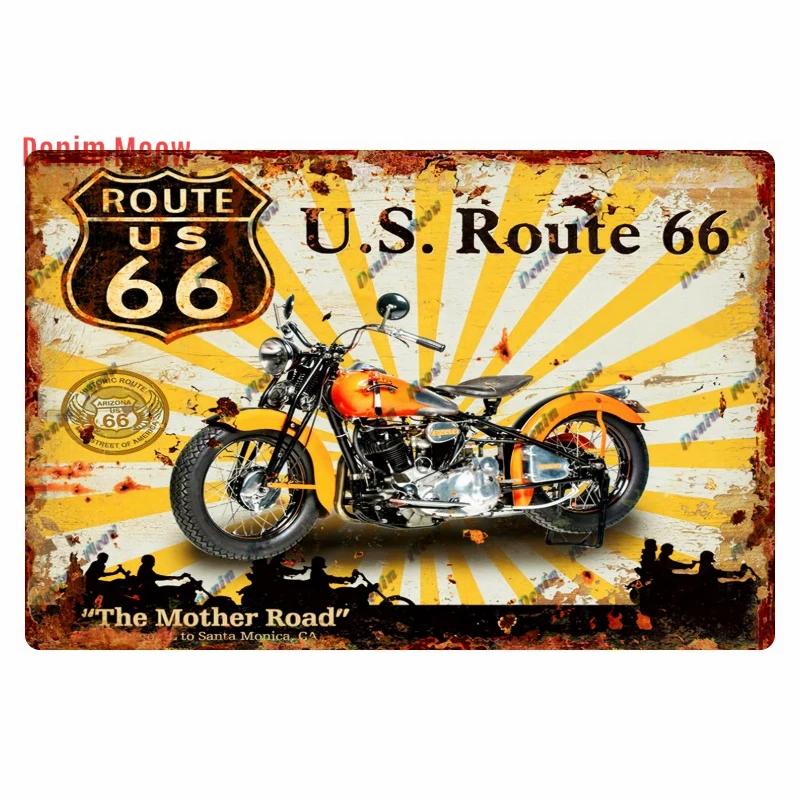 Vintage Metal Sign Plate, Garage Wall Decor, Man Cave, Gas Station Printing, Home Decor, Bar, Pub, Club, Retro, Route 66, WY1