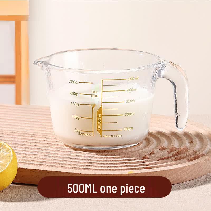 ZISIZ Glass Measuring Cup with Handle