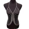 European And American New Luxury Rhinestone Fringed Body Chain Underwear, Fashionable And Sexy Crystal Breast Chain Bra Body Jewelry Women