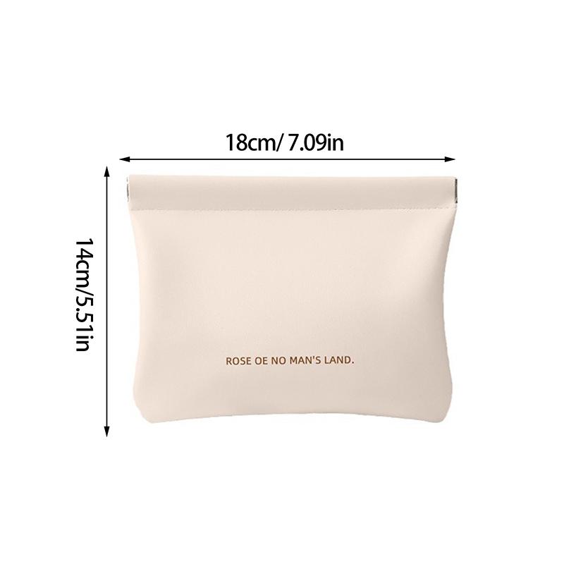 Large Lipstick Data Line Bluetooth Headset Storage Bag Makeup Bag Charger Key Self-Closing Shrapnel Bag Portable Cosmetic Case