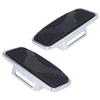 Pair of Adjustable Rear Passenger Floorboard Motorcycle Wide Footboard Footrests