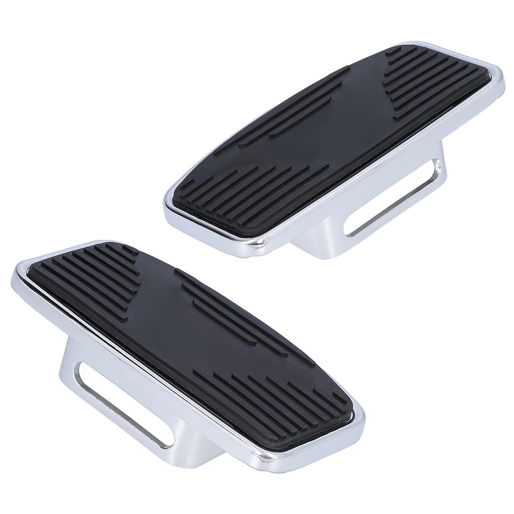 Pair of Adjustable Rear Passenger Floorboard Motorcycle Wide Footboard Footrests