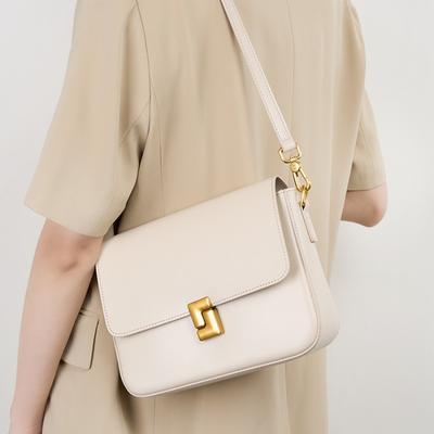100% Echtes Leder Damen Umhängetasche Mode Kleine Quadratische Tasche Hohe Qualität Rindsleder Damen Pendler Schultertasche