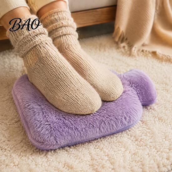Durable Hot Water Bag Bottle with Plush Cover, 500/1000/2000ML Leak-proof Bag, Portable Cold Compress Pouch for Shoulder, Back, Hand, Legs,