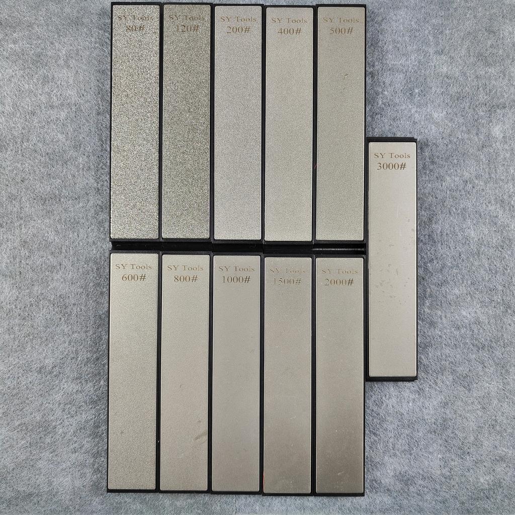 Widened Diamond Sharpening Stone Compatible with Fixed-angle Sharpener for Kitchen Knives and Outdoor Tools, Portable Sharpening