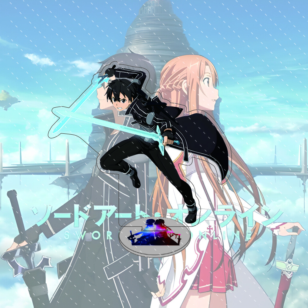 Anime Sword Art Online 15cm Acryl-Ständer Modell Action Schreibtischdekoration Sammlergeschenk