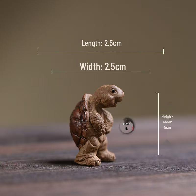 Yixing Zisha Turtle Tea Pet & Incense Holder Ornament