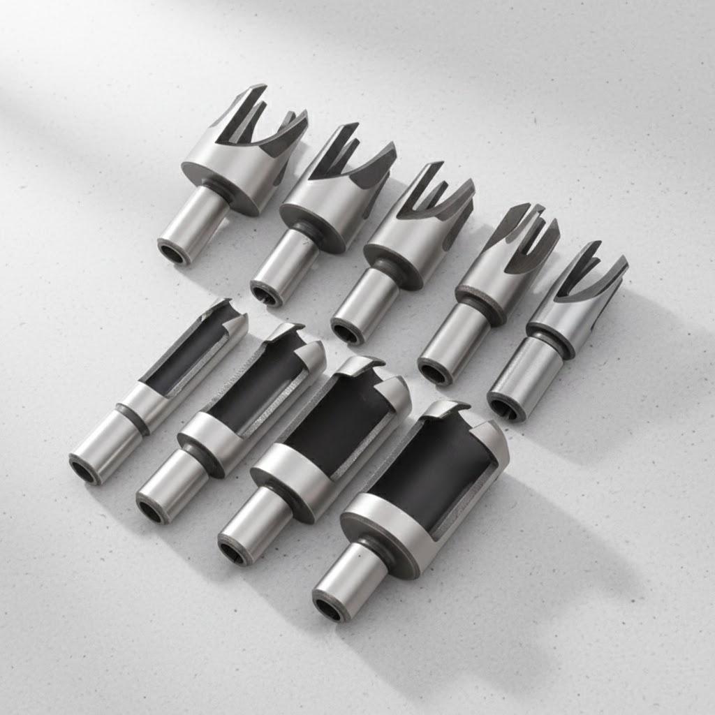 Woodworking Plug Cutter Drill Bit Set 6mm 10mm 13mm 16mm Countersunk Hole Repair Chamfered Bits