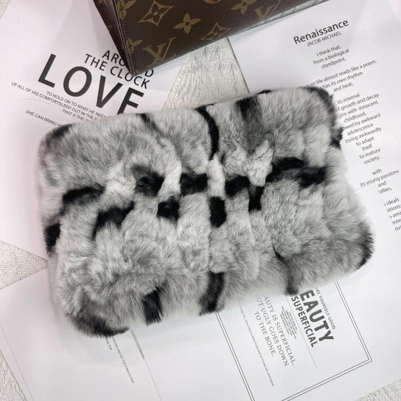 Women Handmade Stretch Real Rabbit Fur Scarf Knit Genuine Rex Rabbit Fur Headbands Girls Natural Rabbit Fur Ring Scarves