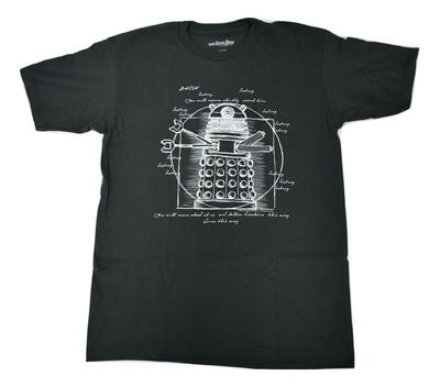 WeLoveFine Herren Dr. Who & Die Daleks Dalek Schema T-Shirt Neu
