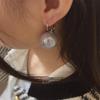 Elegant Pearl Earrings: Hong Kong French Retro Style for a Sophisticated OL Look