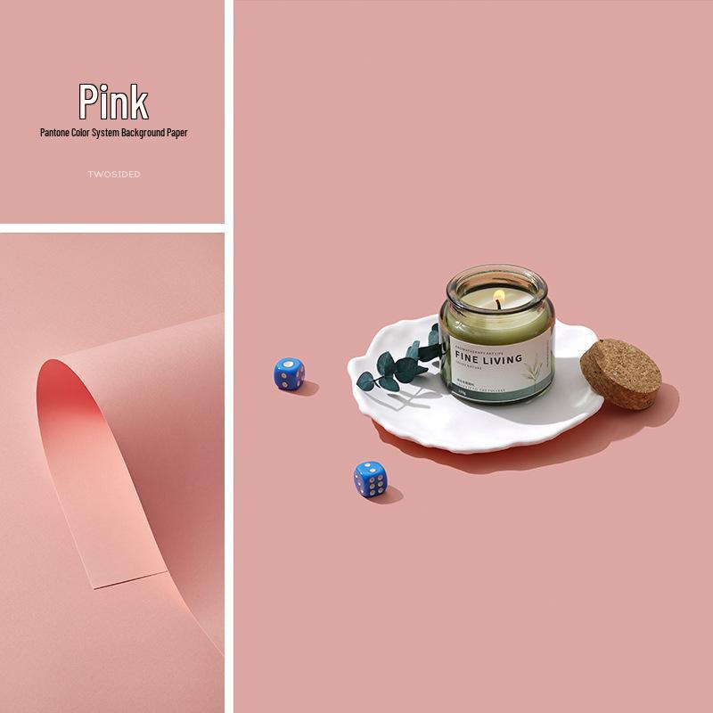 Macaron Colored Photography Background Paper - White, Blue, Red, Gray, Green, Pink, Beige Monochrome Cardstock Base